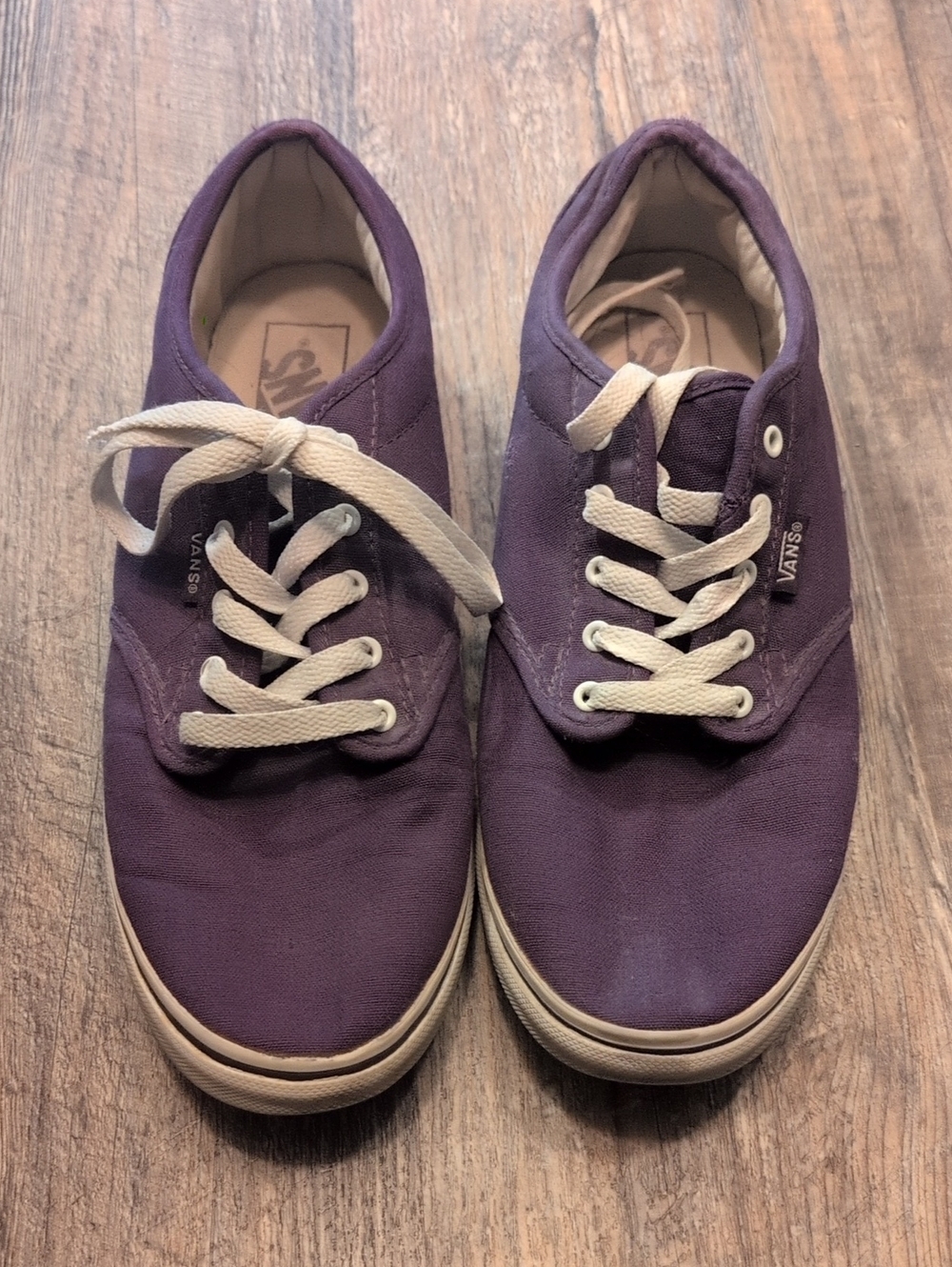 Vans Low-Top Canvas Sneakers in Purple